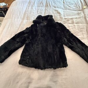 Adrienne Landau Black Teddy Jacket
